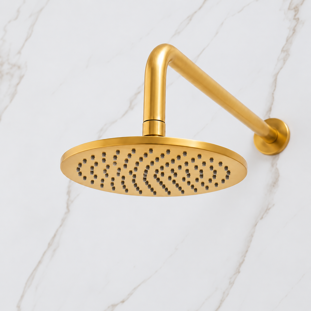 The Brasslik Single Function Shower - Unlacquered Brass
