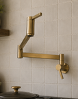 Denver Brass Pot Filler - Unlacquered Brass