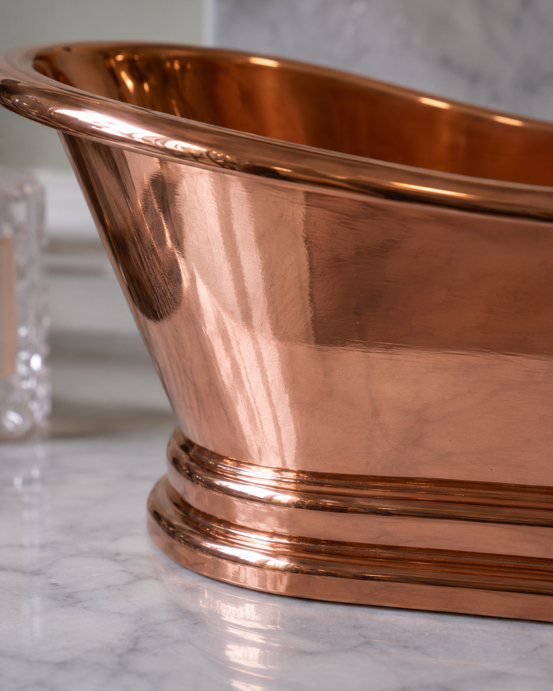 Copper Vessel Sink - Bathtub Style