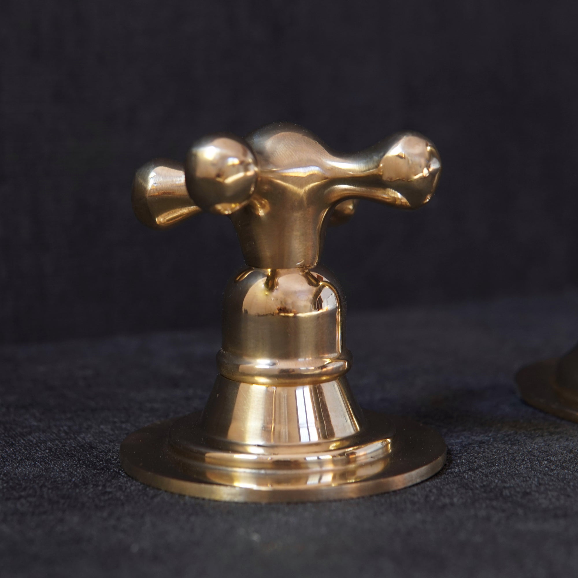 Unlacquered Brass Deck Mounted Faucet - 3 Holes Mounted Bath Faucet