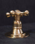 Unlacquered Brass Deck Mounted Faucet - 3 Holes Mounted Bath Faucet