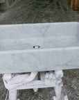 Handcrafted Farmhouse Carrera Marble Sink