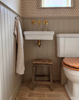 Powder Room Wall Mounted Faucet - Unlacquered Brass