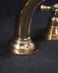 Unlacquered Brass Deck Mounted Faucet - 3 Holes Mounted Bath Faucet