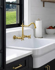 Brighton Wall Mounted Classic Brass Faucet