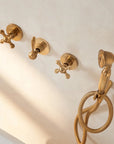Santorini solid brass shower set