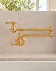 Ralph Brass Wall Mount Pot Filler -Unlacquered Brass