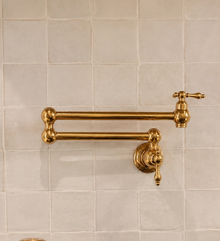 Classic Pot Filler - Unlacquered Brass Finish