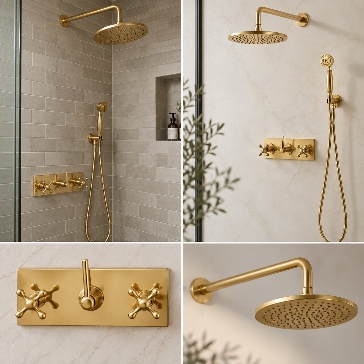 Solid Brass 2 Ways Shower Valve