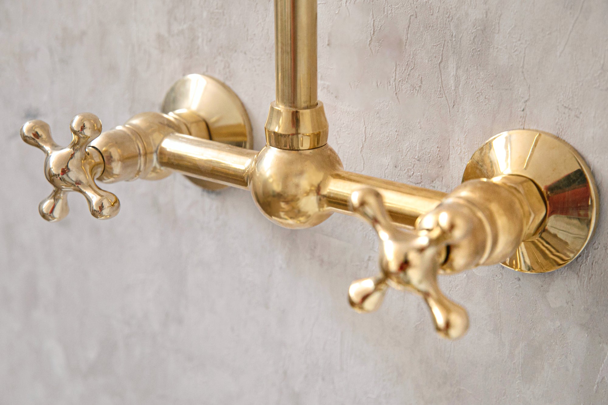 Wall Mounted Brass Faucet | Gooseneck Faucet | Brasslik