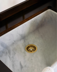 Handcrafted Farmhouse Carrera Marble Sink