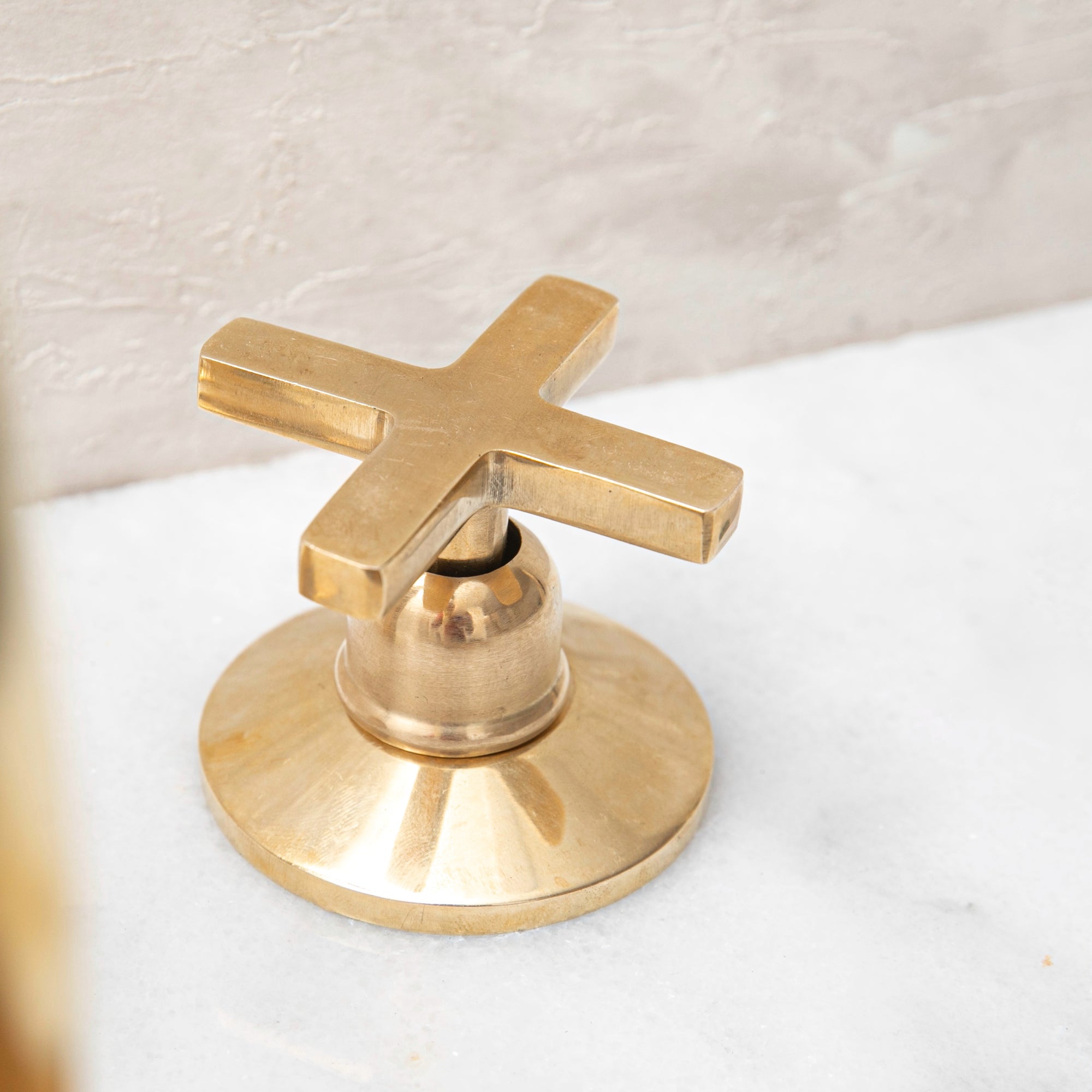 Widespread 3 Holes Solid Unlacquered Brass Faucet