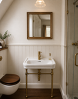 Single Hole Bathroom Faucet – Unlacquered Brass Finish
