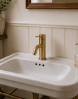 Single Hole Bathroom Faucet – Unlacquered Brass Finish