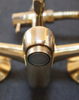 Unlacquered Brass Shower System With Tube Filler