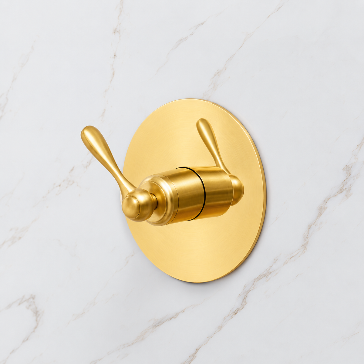The Brasslik Single Function Shower - Unlacquered Brass