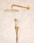 Brass Shower System | Head and Handheld Set | Brasslik