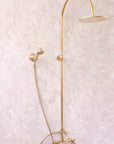 Unlacquered Brass Shower | Exposed Shower System | Brasslik