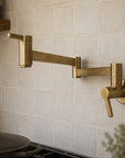 Denver Brass Pot Filler - Unlacquered Brass