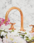 Copper Deck mounted Brass Bathroom Faucet