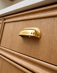 Beverly Cabinet Pull | Solid Unlacquered Brass