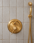 Kyc Brass Shower System - Unlacquered Brass