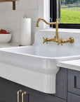 Brighton Wall Mounted Classic Brass Faucet