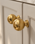 Snyder Round Knob - Unlacquered Brass