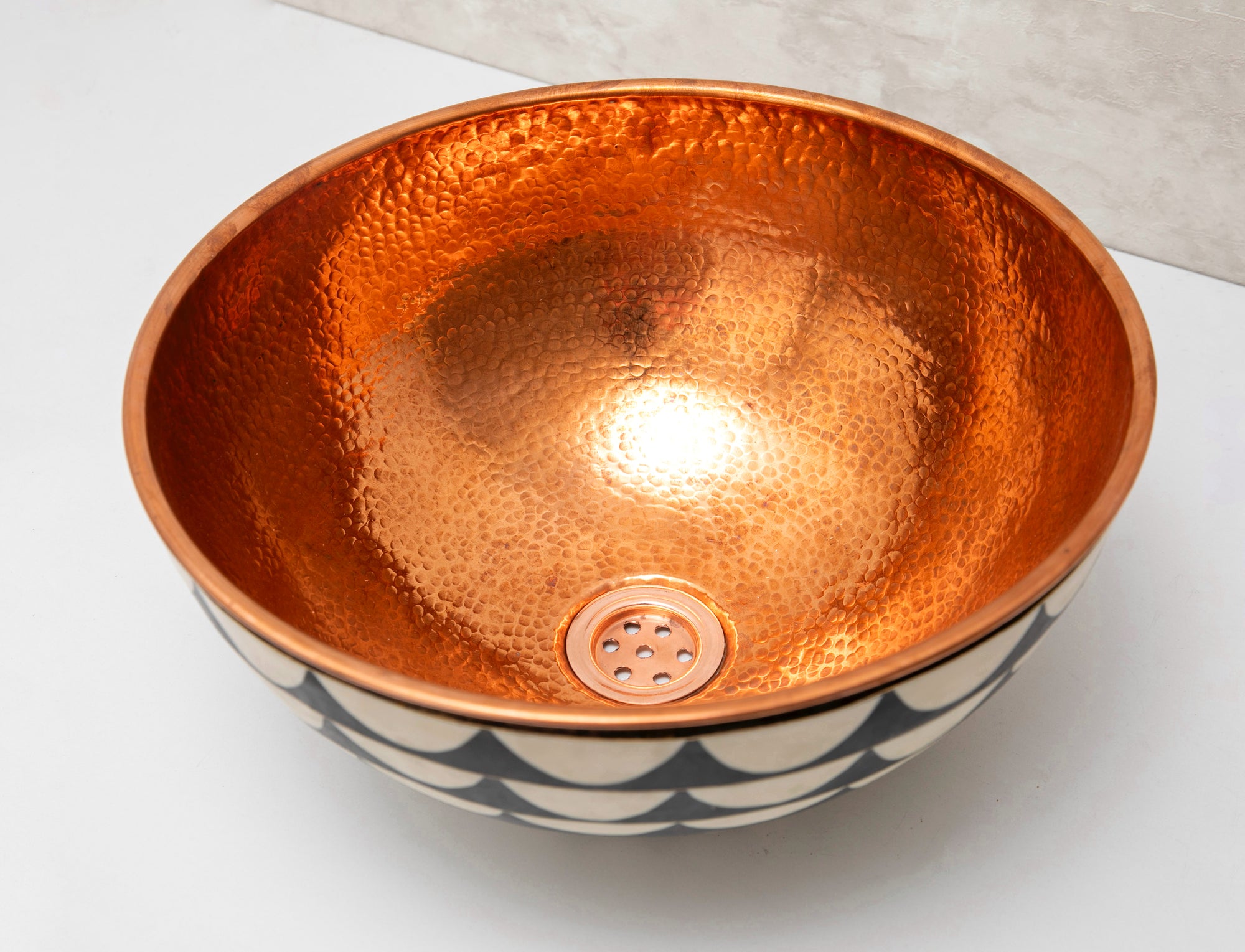 Wood and Copper Sink | Single Hole Vessel | Brasslik