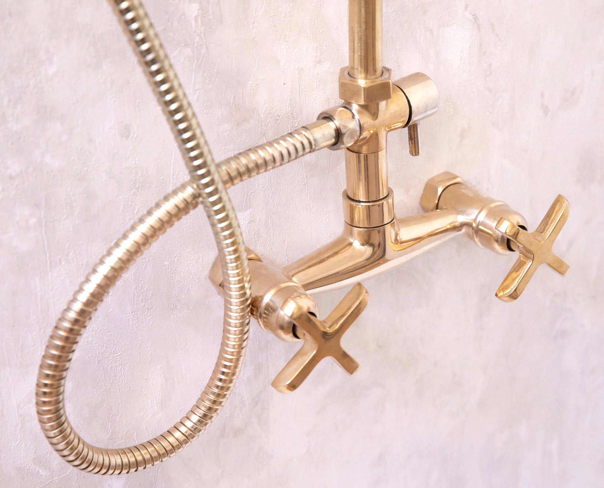 Unlacquered Brass Shower | Exposed Shower System | Brasslik