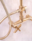 Unlacquered Brass Shower | Exposed Shower System | Brasslik