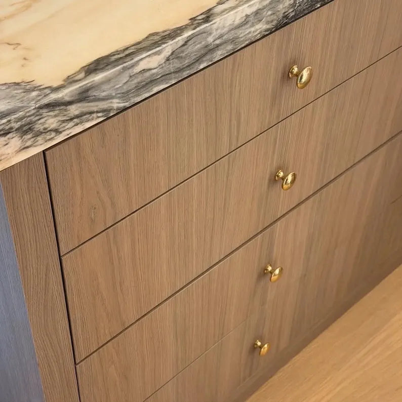 Ball Cabinet Knob - Unlacquered Brass