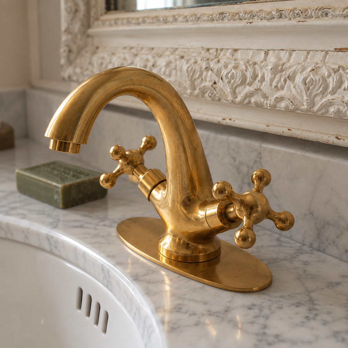 The Belgravia Vanity Faucet – Unlacquered Brass