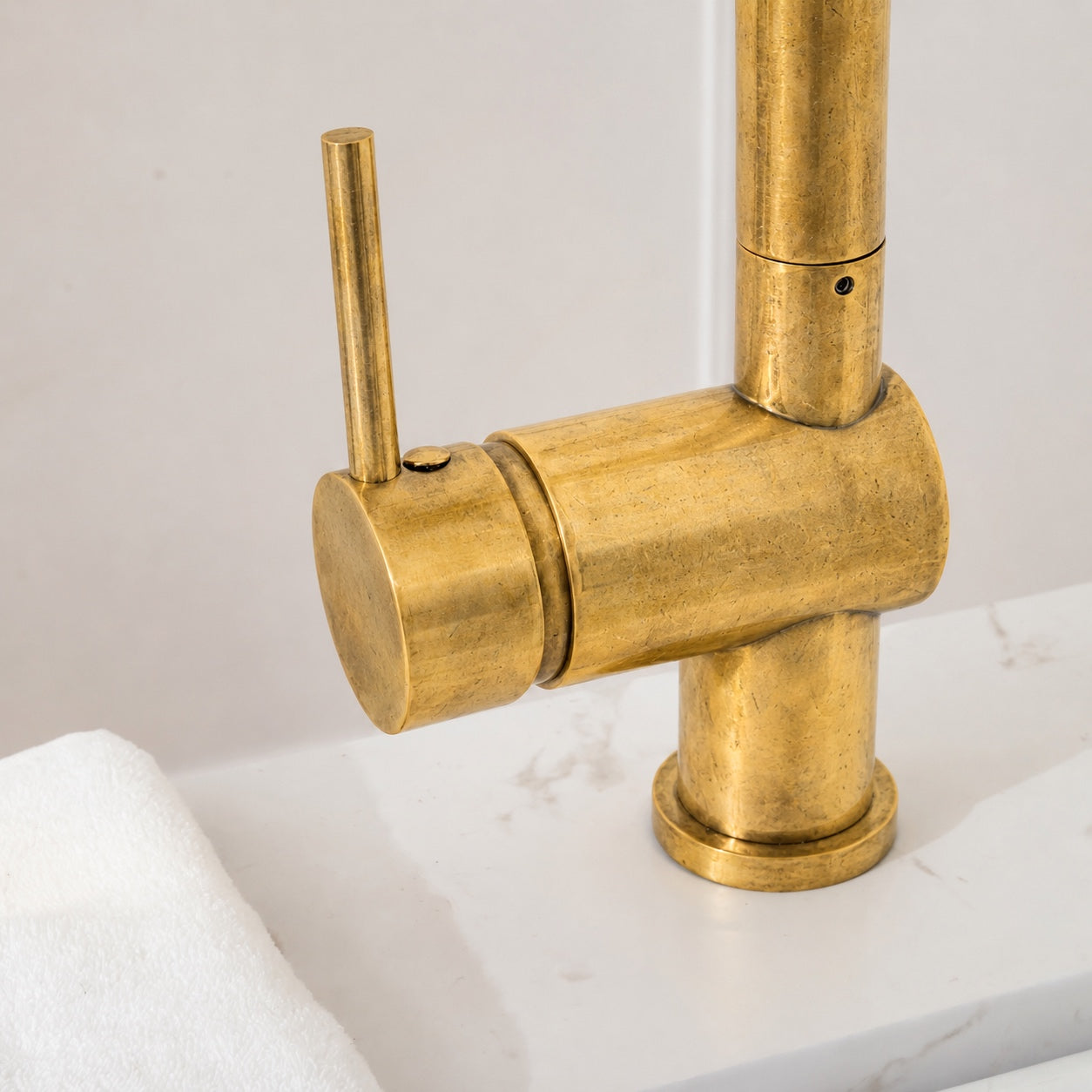 Brewster Pull Down Faucet - Unlacquered Brass