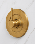 Brass Wall Mount 8 Inch Rainfall Round Shower Faucet with Rough-in Valve and Trim Kit (1.8GPM)