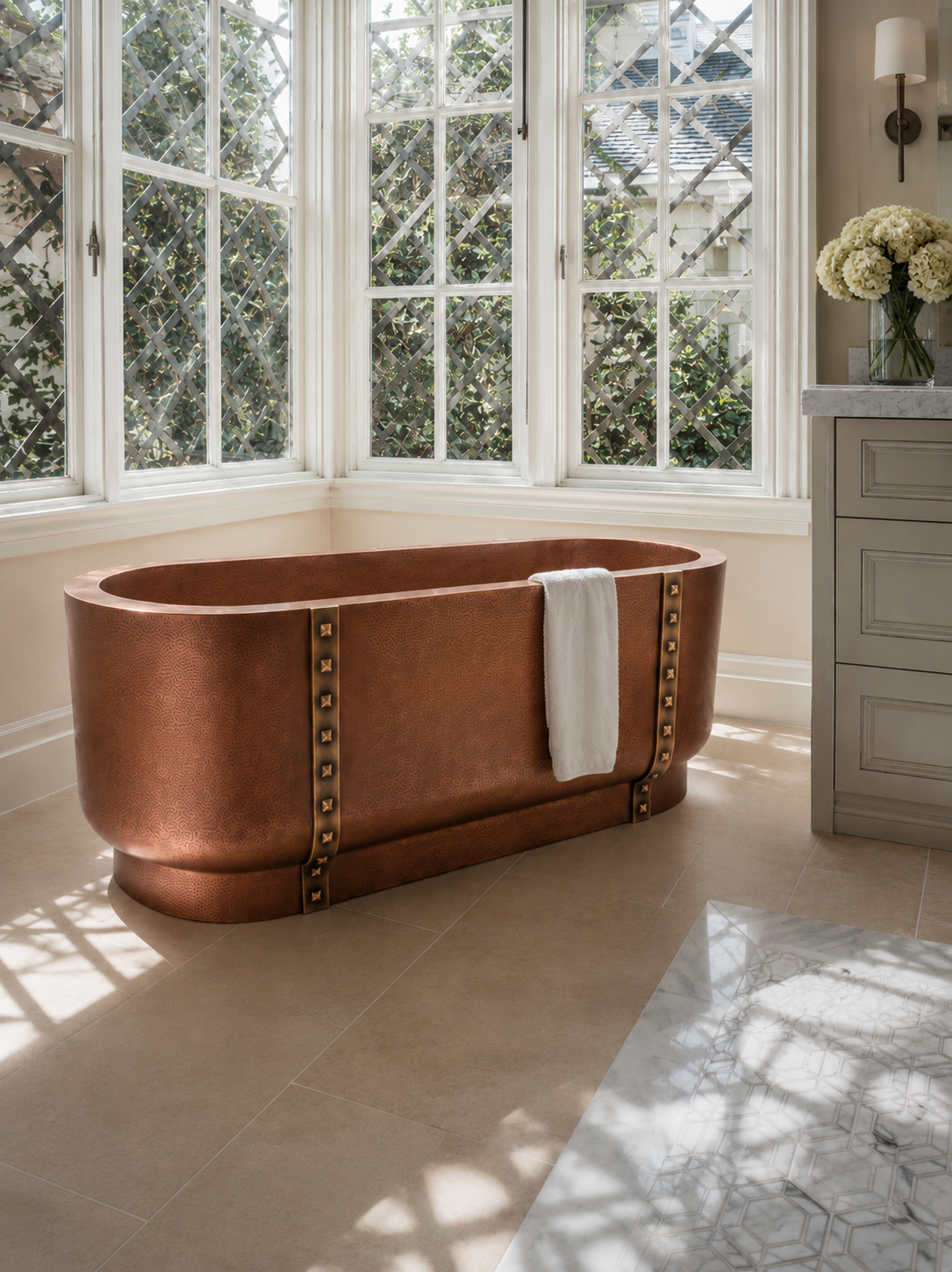 Wildrose Copper Bathtub