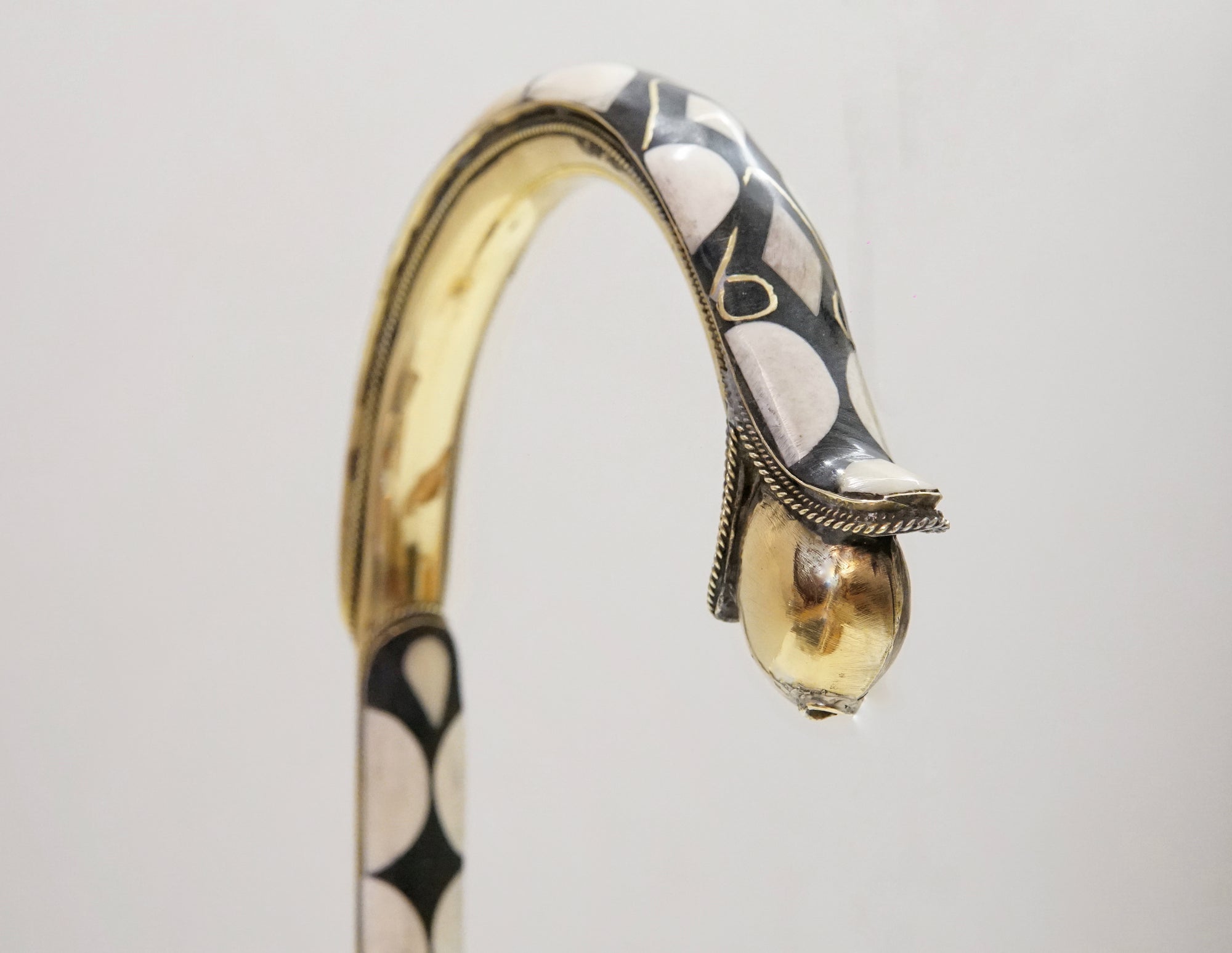 Unlacquered Brass and Resin Bar Faucet