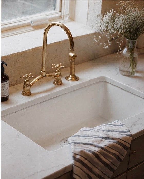 Norfolk Style Brass Bridge Faucet