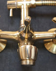 Unlacquered Brass Shower System With Tube Filler