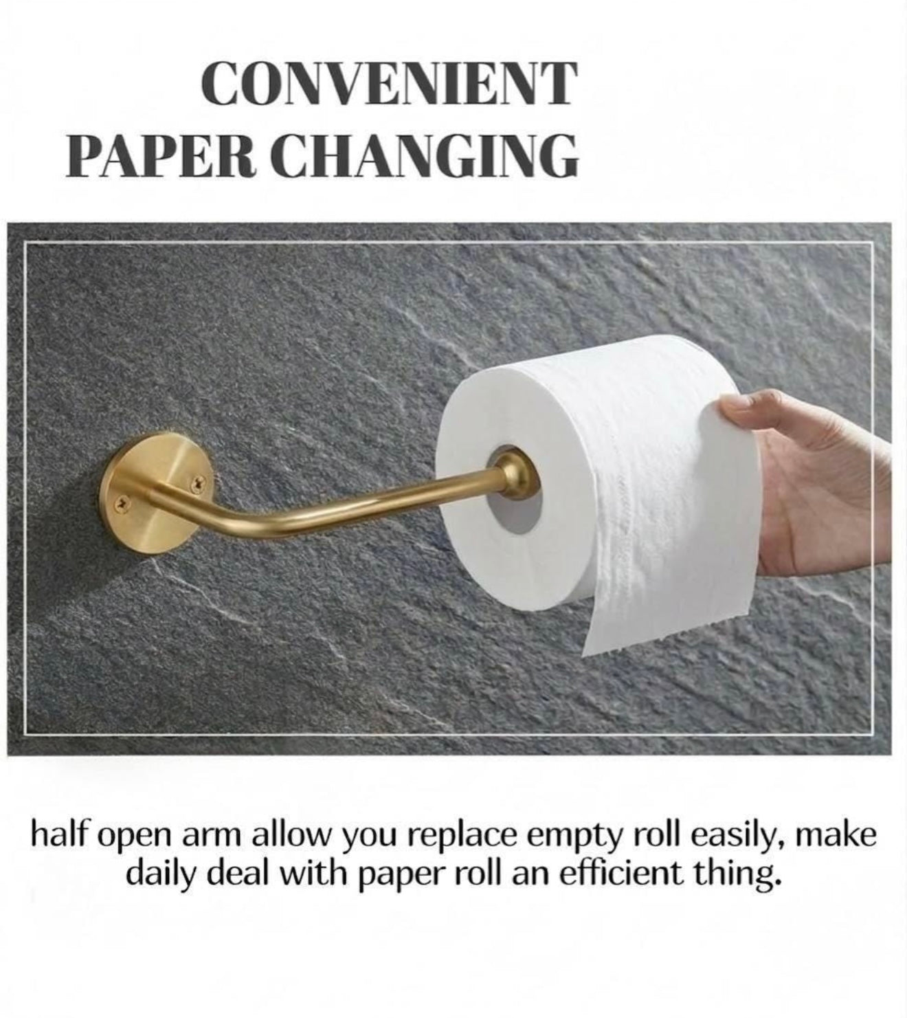 Unlacquered Brass Toilet Paper
