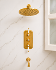 Thermostatic Two Way Shower Valve – Unlacquered Brass