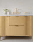 Unlacquered Brass Three Holes Faucet - Bath Faucet