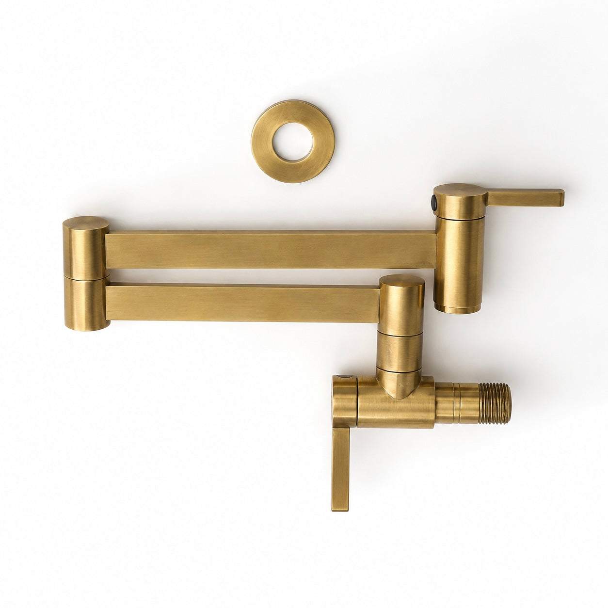 Denver Brass Pot Filler - Unlacquered Brass