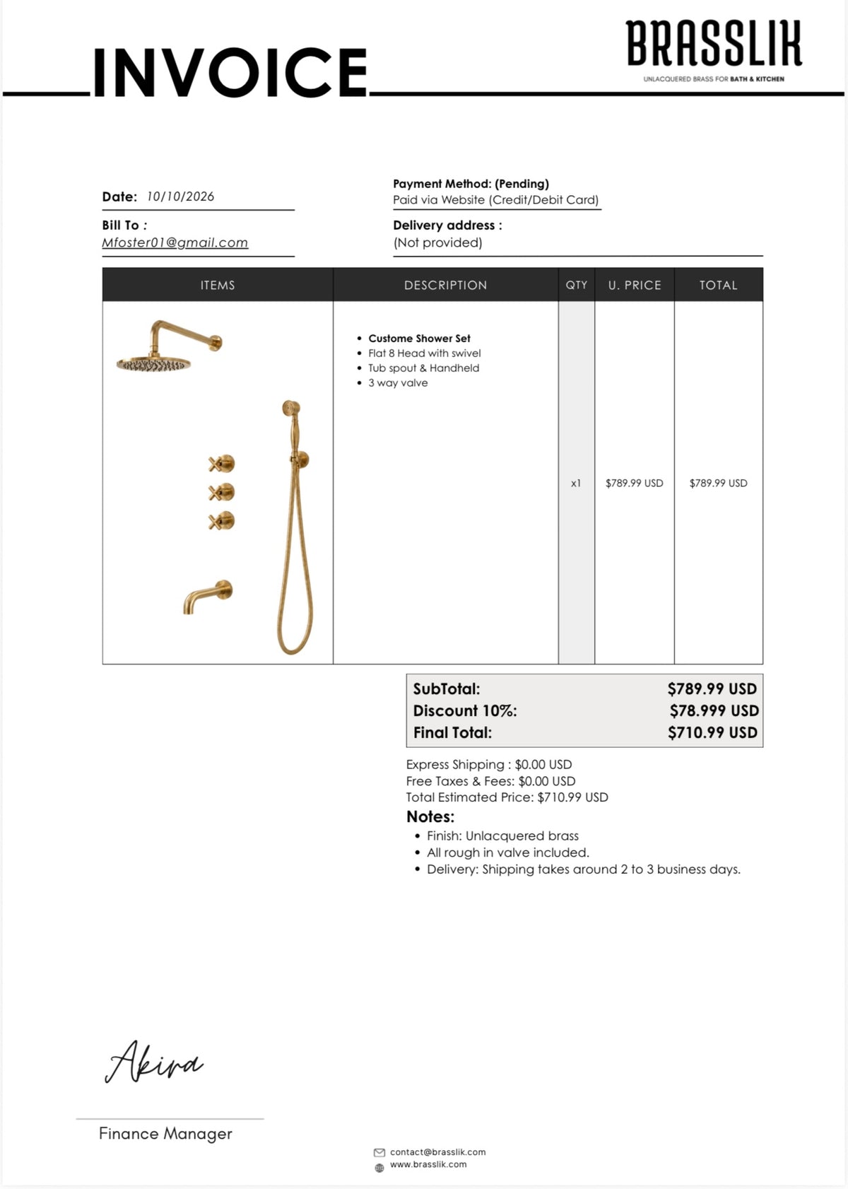 Custom Order – Shower Set – Mfoster01