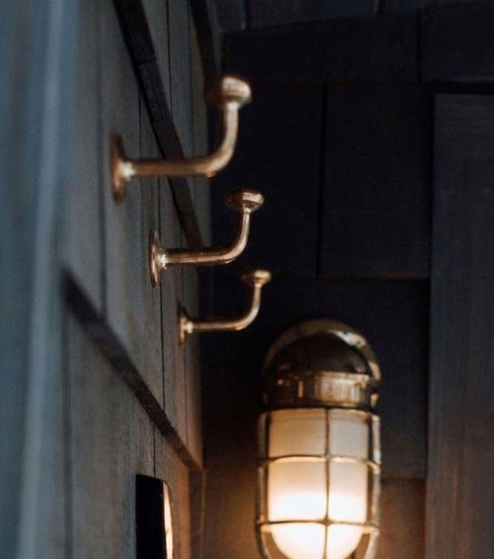 Unlacquered Brass Hook, Brass Hook Organizer