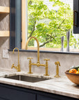 Unlacquered Brass Dublin Bridge Faucet