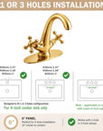 The Belgravia Vanity Faucet – Unlacquered Brass
