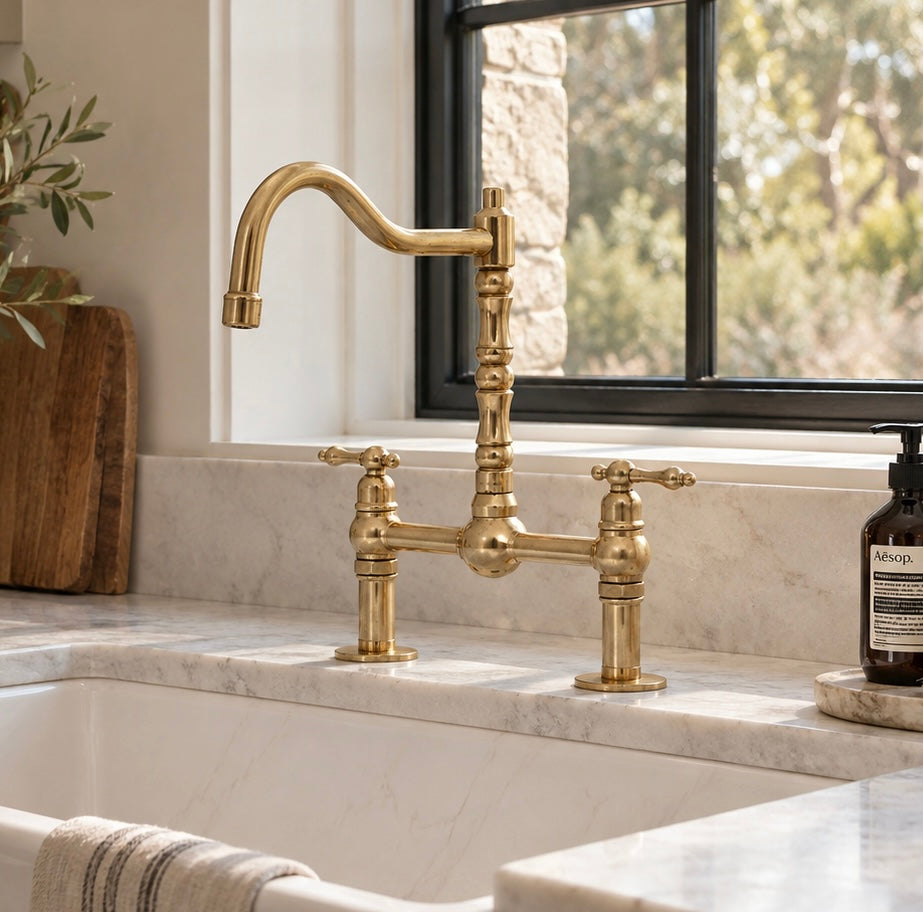 Brighton Classic Brass Bridge Faucet