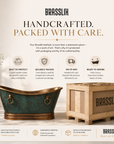 Imperial Verdigris Copper Freestanding Bathtub