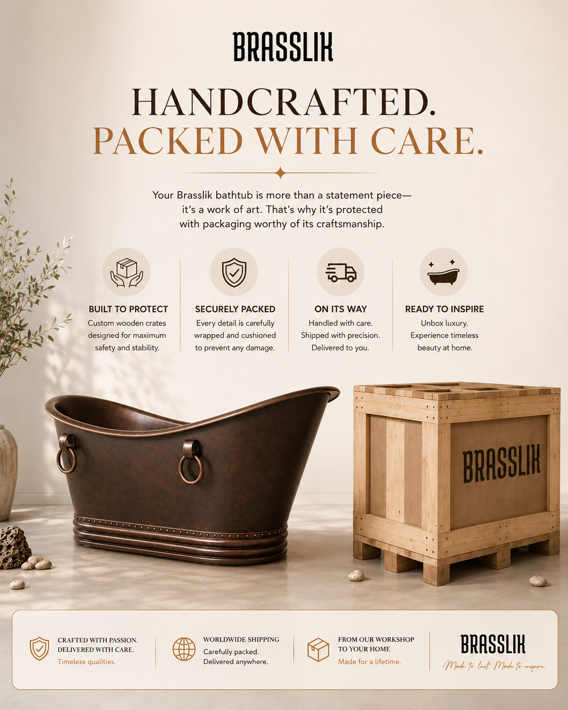 Malibo Antique Brass Bathtub - Oil Rubbed Bronze